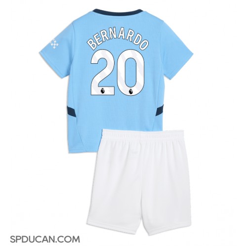 Dječji Nogometni Dres Manchester City Bernardo Silva #20 Domaci 2024-25 Kratak Rukav (+ Kratke hlače)